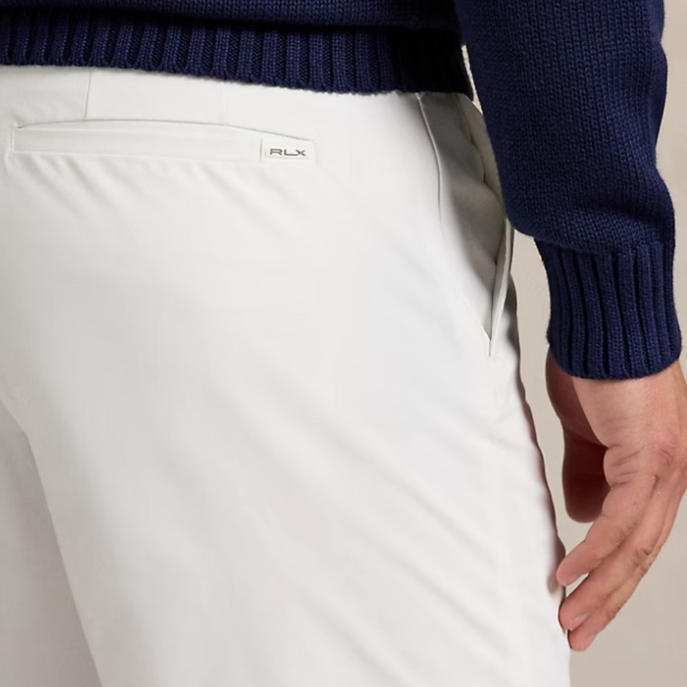 RLX Ralph Lauren White Flat Front Men Shorts - Picture 3 of 7
